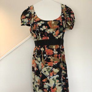 Anthropologie Moulinette Soeurs Silk Blend Cap Sleeve Dress Size 8